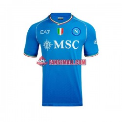 Matchtröjor SSC Napoli Khvicha Kvaratskhelia 77 2023-2024 Kortärmad till Herr (1:a ställ)