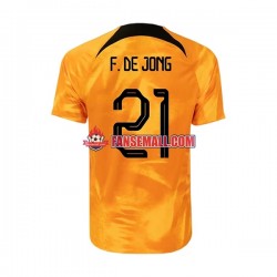 Matchtröjor Nederländerna Frenkie de Jong 21 World Cup 2022 Kortärmad till Herr (1:a ställ) Matchtröjor Nederländerna Frenkie de Jong 21 World Cup 2022 Kortärmad till Herr (1:a ställ)