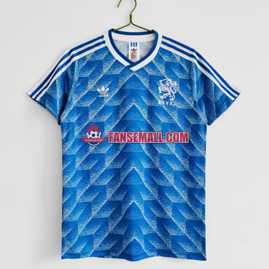 Matchtröjor Nederländerna Retro 1988 Kortärmad till Herr (2:a ställ)