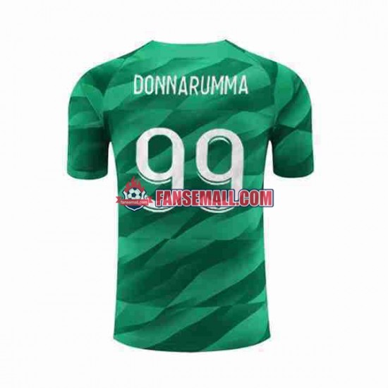 Matchtröjor Paris Saint-Germain Målvaktströja Donnarumma 99 2023-2024 Kortärmad till Herr (1:a ställ)