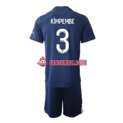Matchtröjor Paris Saint-Germain Kimpembe 3 2022-2023 Kortärmad till Barn (1:a ställ)