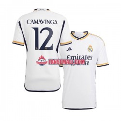 Matchtröjor Real Madrid Camavinga 12 2023-2024 Kortärmad till Herr (1:a ställ)