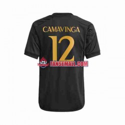Matchtröjor Real Madrid Eduardo Camavinga 12 2023-2024 Kortärmad till Herr (3:e ställ)