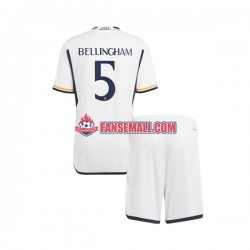 Matchtröjor Real Madrid Jude Bellingham 5 2023-2024 Kortärmad till Barn (1:a ställ)