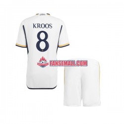 Matchtröjor Real Madrid Kroos 8 2023-2024 Kortärmad till Barn (1:a ställ)