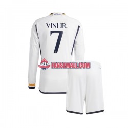 Matchtröjor Real Madrid Vinicius Junior 7 2023-2024 Långärmad till Barn (1:a ställ)
