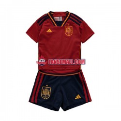 Matchtröjor Spanien World Cup 2022 Kortärmad till Barn (1:a ställ)