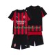 Matchtröjor AC Milan 2025-2026 Kortärmad till Barn (1:a ställ)