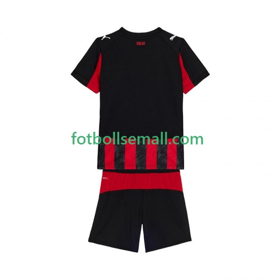 Matchtröjor AC Milan 2025-2026 Kortärmad till Barn (1:a ställ)