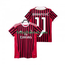 Matchtröjor AC Milan Zlatan IBRAHIMOVIC 11 Retro 2011 2012 Kortärmad till Herr (1:a ställ)