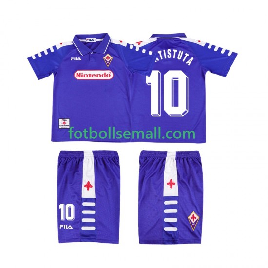 Matchtröjor Fiorentina RUICOSTA 10 Retro 1998 1999 Kortärmad till Barn (1:a ställ)