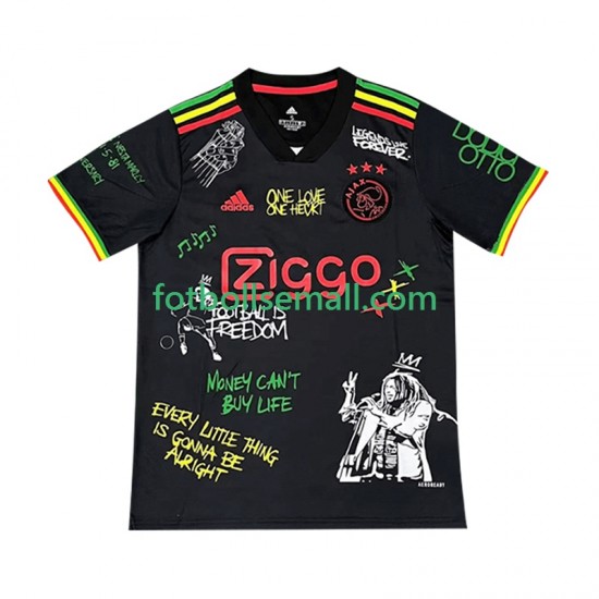 Svart Matchtröjor AFC Ajax Bob Marley Special 2025-2026 Kortärmad till Herr (1:a ställ)