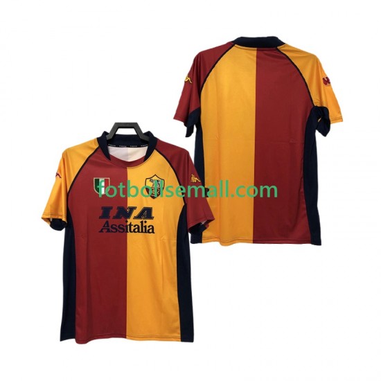 Matchtröjor AS Roma Retro 2000-2001 Kortärmad till Herr (1:a ställ)