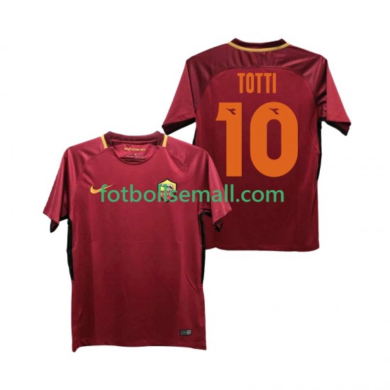 Matchtröjor AS Roma Totti 10 Retro 2017-2018 Kortärmad till Herr (1:a ställ)