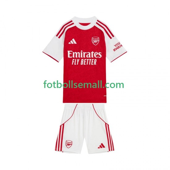 Matchtröjor Arsenal 2025-2026 Kortärmad till Barn (1:a ställ)
