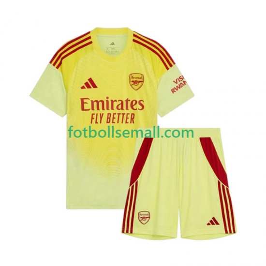 Matchtröjor Arsenal Målvaktströja 2025-2026 Kortärmad till Barn (1:a ställ)