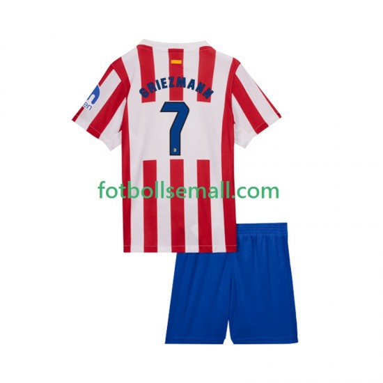 Matchtröjor Atlético Madrid Antoine Griezmann 7 2025-2026 Kortärmad till Barn (1:a ställ)