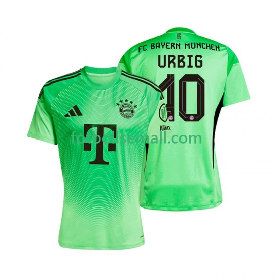 Matchtröjor FC Bayern München Målvaktströja Jonas Urbig 40 2025-2026 Kortärmad till Herr (1:a ställ)