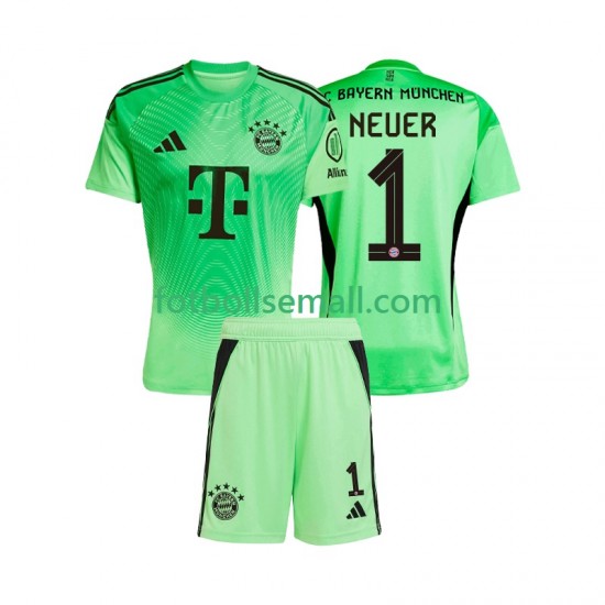 Matchtröjor FC Bayern München Målvaktströja Manuel Neuer 1 2025-2026 Kortärmad till Barn (1:a ställ)