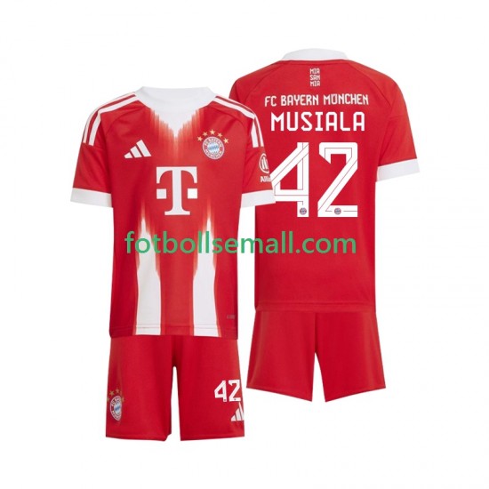 Matchtröjor FC Bayern München Jamal Musiala 42 2025-2026 Kortärmad till Barn (1:a ställ)