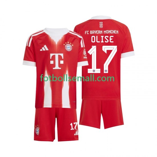 Matchtröjor FC Bayern München Michael Olise 17 2025-2026 Kortärmad till Barn (1:a ställ)
