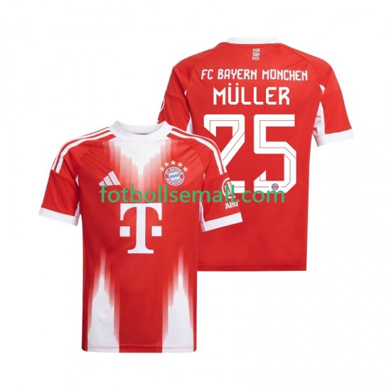 Matchtröjor FC Bayern München Thomas Muller 25 2025-2026 Kortärmad till Herr (1:a ställ)