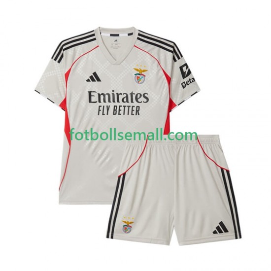 Matchtröjor Benfica 2025-2026 Kortärmad till Barn (2:a ställ)
