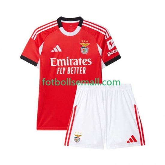 Matchtröjor Benfica 2025-2026 Kortärmad till Barn (1:a ställ)