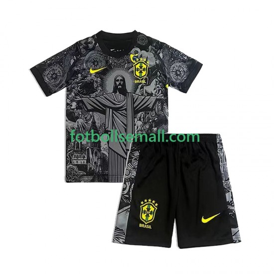 Brasilien Cheist the Redeemer Football Shirts 2024 Kortärmad till Barn (1:a ställ)