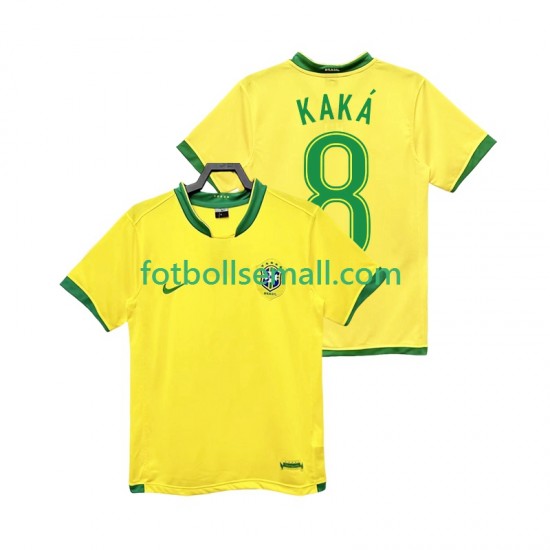 Matchtröjor Brasilien KAKA 8 Retro 2006 Kortärmad till Herr (1:a ställ)