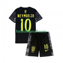 Brasilien Neymar JR 10 Cheist the Redeemer Football Shirts 2024 Kortärmad till Barn (1:a ställ)
