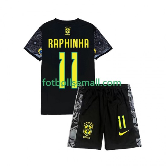 Brasilien RAPHINHA 11 Cheist the Redeemer Football Shirts 2024 Kortärmad till Barn (1:a ställ)
