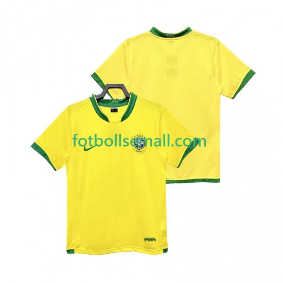 Matchtröjor Brasilien Retro 2006 Kortärmad till Herr (1:a ställ)