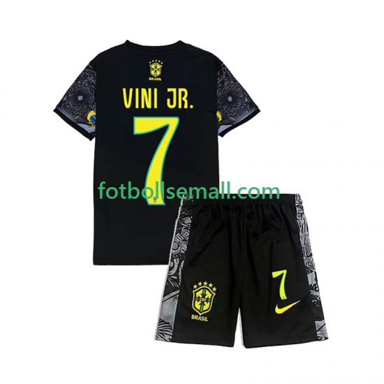 Brasilien Vinicius Junior 7 Cheist the Redeemer Football Shirts 2024 Kortärmad till Barn (1:a ställ)