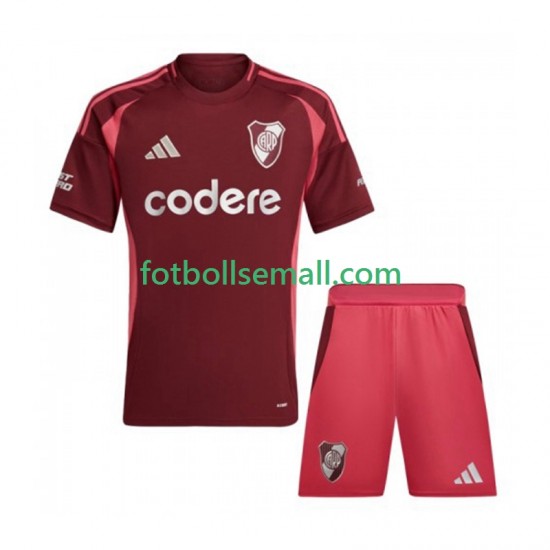 Matchtröjor CA River Plate 2024-2025 Kortärmad till Barn (2:a ställ)