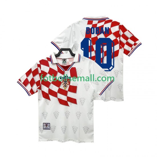 Matchtröjor Kroatien BOBAN 10 Retro 1998 Kortärmad till Herr (1:a ställ)