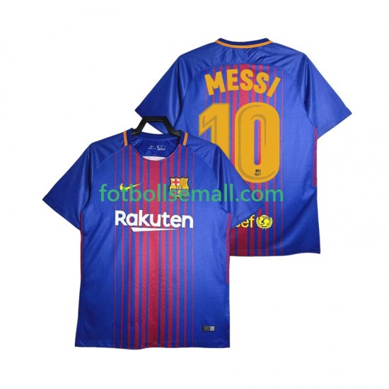 Matchtröjor FC Barcelona Lionel Messi 10 Retro 2017-2018 Kortärmad till Herr (1:a ställ)