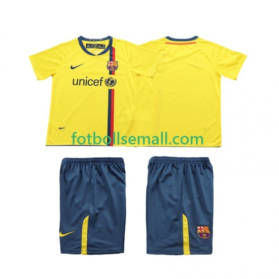 Matchtröjor FC Barcelona Retro 2008 2009 Kortärmad till Barn (2:a ställ)