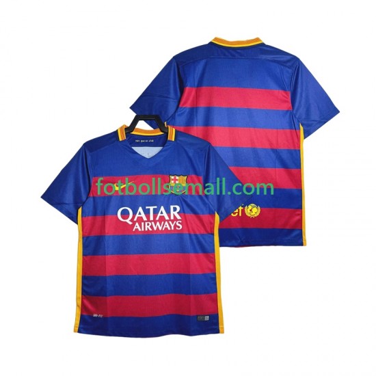 Matchtröjor FC Barcelona Retro 2015-2016 Kortärmad till Herr (1:a ställ)
