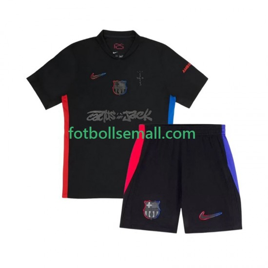 Matchtröjor FC Barcelona TRAVIS SCOTT 2024-2025 Kortärmad till Barn (2:a ställ)