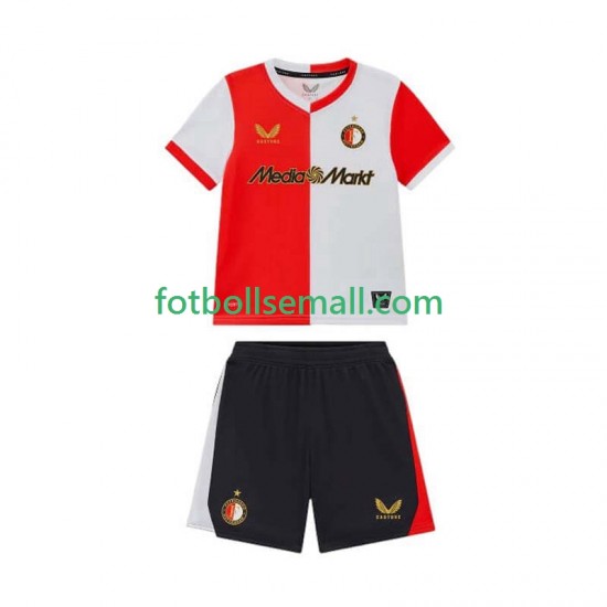 Matchtröjor Feyenoord Rotterdam 2025-2026 Kortärmad till Barn (1:a ställ)