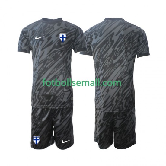 Matchtröjor Finland Målvaktströja 2024 Kortärmad till Barn (1:a ställ)