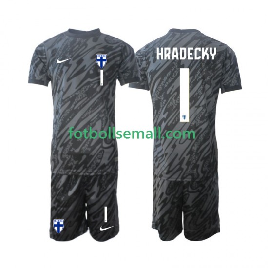 Matchtröjor Finland Målvaktströja HRADECKY 1 2024 Kortärmad till Barn (1:a ställ)
