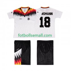 Matchtröjor Tyskland KLINSMANN 18 Retro 1994 Kortärmad till Barn (1:a ställ)