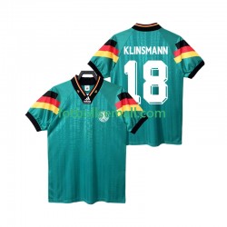 Matchtröjor Tyskland KLINSMANN 18 Retro 1992 Kortärmad till Herr (2:a ställ)