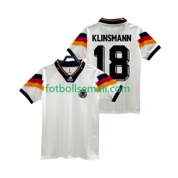 Matchtröjor Tyskland KLINSMANN 18 Retro 1992 Kortärmad till Herr (1:a ställ)