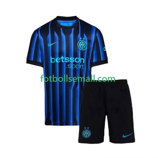 Matchtröjor Inter Milan 2025-2026 Kortärmad till Barn (1:a ställ)
