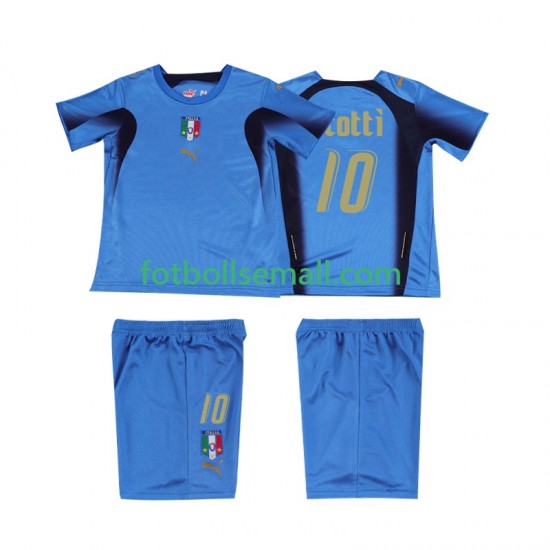 Matchtröjor Italien TOTTI 10 Retro 2006 Kortärmad till Barn (1:a ställ)