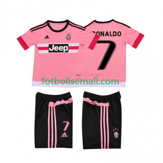 Matchtröjor Juventus Cristiano RONALDO 7 Retro 2015 2016 Kortärmad till Barn (2:a ställ)