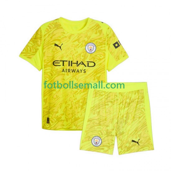 Matchtröjor Manchester City Målvaktströja 2025-2026 Kortärmad till Barn (3:e ställ)